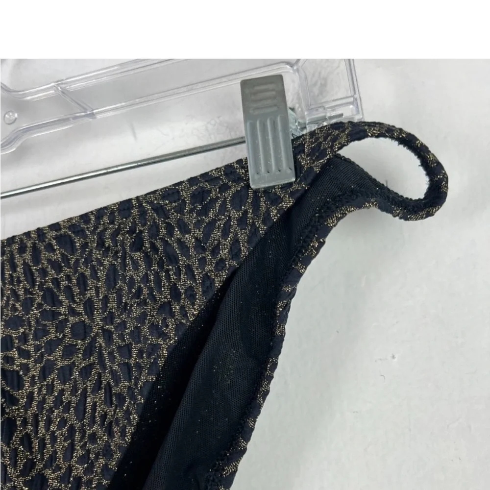 Andie x Demi Moore Swim‎ The Tropez Bottom Black and Gold NWT Size Large